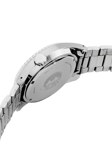 ALBA Stainless Steel Men Analog Wristwatch As9R71X1, Black Dial, Silver Band - Image 5