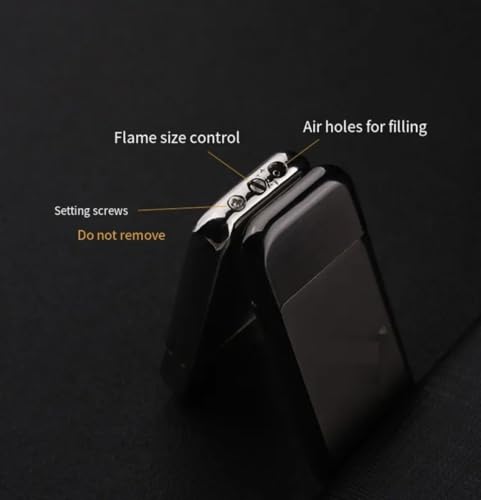 Encendedor NIVEK Slim Compact metal ultrafino negro miniatura 6