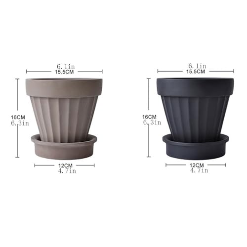 Pot de plante avec trou drainage pour éviter l'excès d'eau - 3