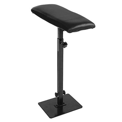 Reposabrazos para Tatuaje, Reposabrazos Tattoo de Hierro Resistente, Altura Regulable 63 95 cm Soporte para Tatuajes de Brazo, ángulo ajustable de 180° para estudios o tatuajes