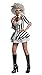 Produktbild Rubies Official Beetlejuice-Kostüm für Damen mit Perücke, sexy Outfit für Halloween Halloween