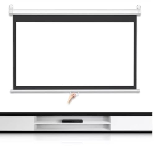 Pantalla Manual Retráctil 60" 16:9 con Bloqueo Automático