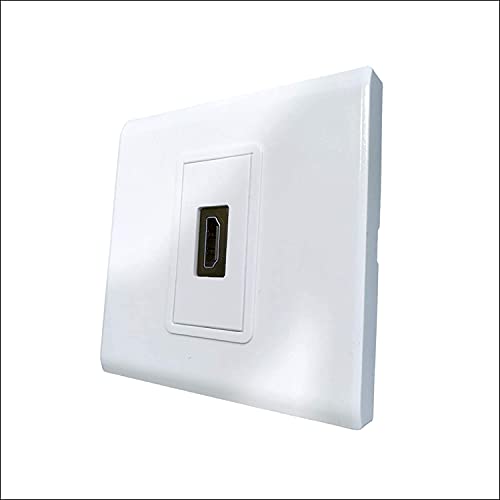 Image of HDMI Multimedia Modular Wall Socket Face Plate Socket Plug Jack Cable or Adapter for Home /Office. (HDMI)