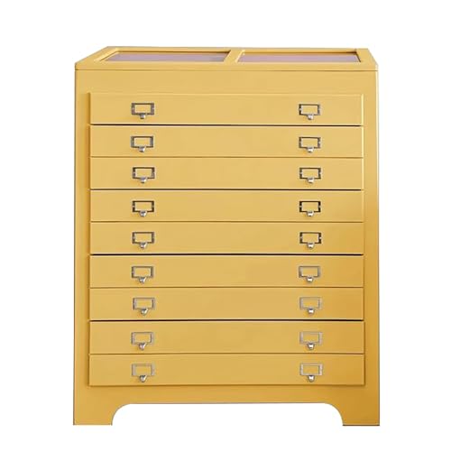 WZFPXIGWE Jewelry Box 9 Layer, Jewelry Armoires for Women, Watch Organizer Jewelry Armoire for Necklace Earring Ring Bracelet Jewelry Organizer(Yellow)