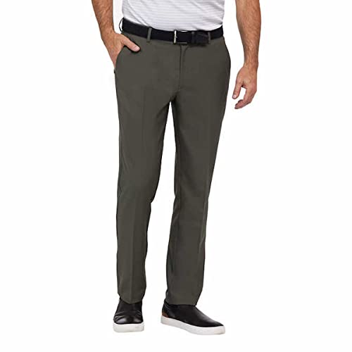 Greg Norman Men's ML75 Microlux Performance Classic Stretch Chino Pant (as1, Waist_Inseam, Numeric_34, Numeric_34, Regular, Regular, Green)