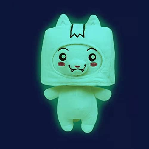 JIANGYOUSI Plush Toy Glow in The Dark Boxy Foxy Rocky Sticky Ghosty Plushie Removable Box Luminous Stuffed Doll Kids Fans Birthday Gift (Color : Foxy)