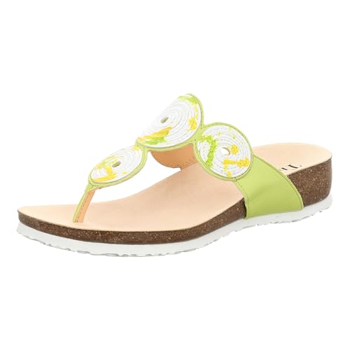 Think! Julia Sostenible, Chanclas Mujer, Limone Kombi 6000, 39 EU