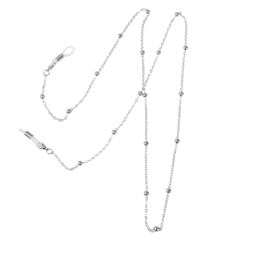 GALPADA 2pcs String Glasses Cord Eyewear Retainer Safety Belt Glasses Chain Cable Clip Glasses Eyeglass Strap Gold Glasses Rope Sunglasses Holder Glasses Holder Strap Eyeglass Chain Silver