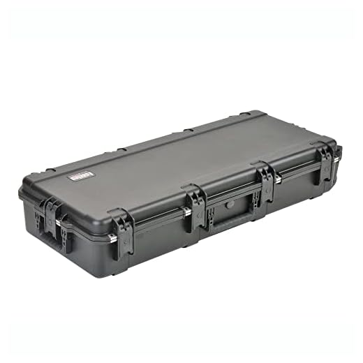 SKB Cases 3I-4217-db iSeries Portable Double Rifle/Parallel Limb Bow Combo Utility Carrying Case with Hard Plastic Exterior and Wheels, Black