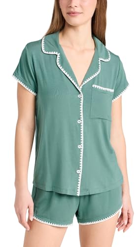 Image of Eberjey Women's Frida Whip Stitch Shorts PJ Set