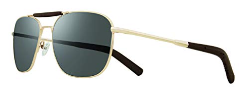 Revo Polarized Sunglasses Pierson Navigator Frame 59 mm, Gold Frame, Graphite - Thumbnail 2