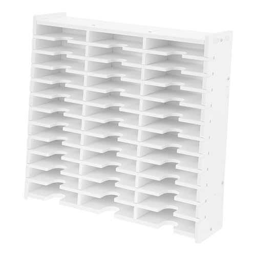 BUGUUYO CD Storage Box Organizer for Home Office Multi Grid CD Holder Case with Compartments Material Space Saving Design for Dvds Media Storage