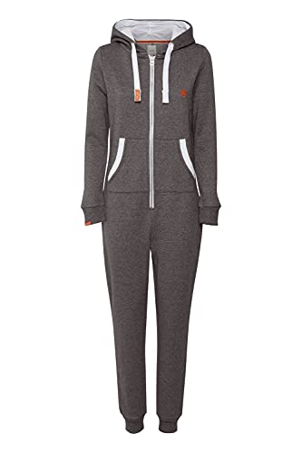 OXMO Benna Damen Overall Jogginganzug Onesie, Größe:M, Farbe:Grey Mel (7982363)