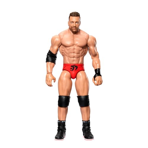 Mattel WWE Serie 142 Luchador LA Knight, figura de acción articulada de aspecto realista, 15 cm, juguete +6 años (HTW17)