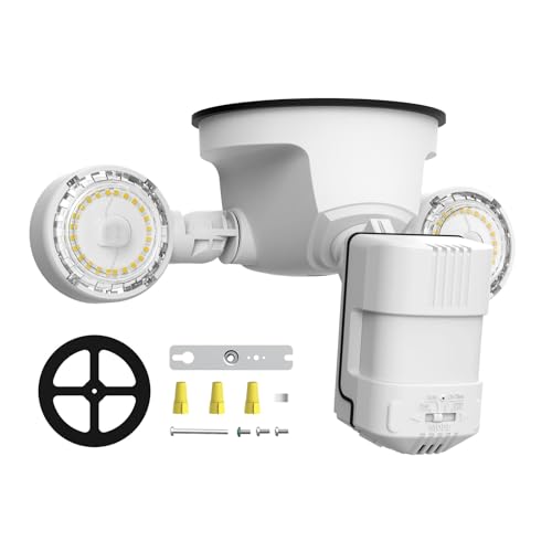 SANSI Motion Sensor Outdoor Lights, 15W 2000LM LED Flood Lights Outdoor, 5000K 4 Modes Security Lights for Outside Porch Yard Garage Patio, IP65 Dusk to Dawn Motion Detector Lights 15W-2000L