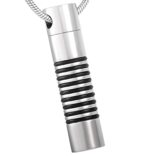 Bijoux en acier inoxydable pour cendres, collier de crémation étanche contre la perte