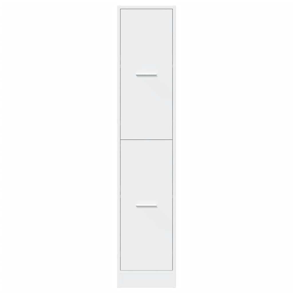 vidaXL Apothekerschrank Weiß 30 x 41 x 144,5 cm Holzwerkstoff