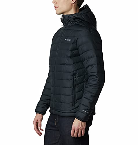 Columbia Hombre Chaqueta Acolchada Con Capucha, Black, M