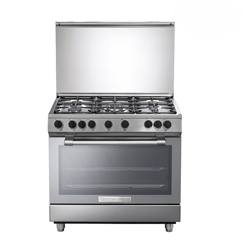 Tecnogas Superiore - Gas Cooker 90/60cm |133L Oven With Convection Fan |N3X96G5VCF|1 Year Warranty|Made In Italy.