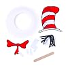 Fun Express Dr. Seuss Paper Plate Photo Prop Craft Kit - Makes 12 - Great for School Craft Sets, Teacher Pack Size #1