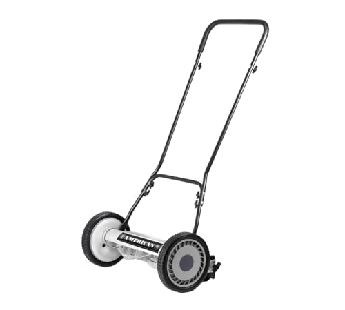 VENTEO - Tondeuse Manuelle Hélicoïdale 5 Lames 45 cm | Hauteur Réglable sans Outil 1,27 à 6,3 cm | Tondeuse à Gazon Manuelle Écologique sans...