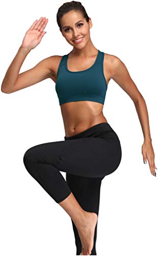 Image of Oalka Women's Racerback Sports Support Workout Running Bras | Oalka Women's Racerback Sports Support Workout Running Bras