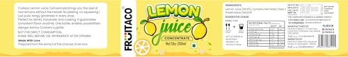 Image of Fruitaco Yellow Lemon Juice Concentrate - Pack of 3 (750ml) | Equivalent to 75 Lemons | Pocket Bottle | Easy to Use in Cooking, Beverages, Shikanji, Lemonade & More