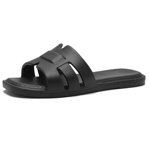 Slides for Women Comfortable Open Toe Shower Slippers Waterproof Slide Sandals Indoor and Outdoor
