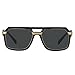 Versace Man Sunglasses Black Frame, Dark Grey Lenses, 58MM