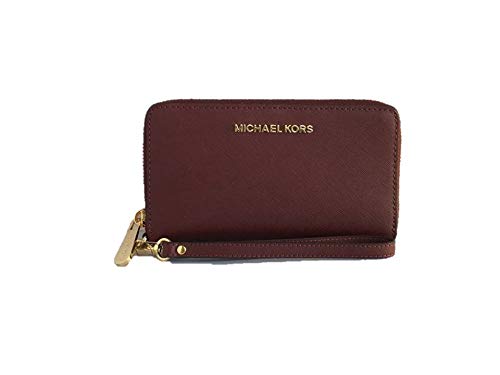 Michael Kors Jet Set Travel Large Multifunction Phonecase Wallet/Wristlet - Merlot