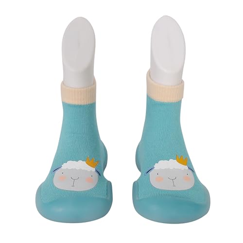 Image of Infantso Lightweight Anti-Skid Sock Shoes for Babies, Kids & Toddlers - Soft Sole Breathable Cotton Sneakers with Anti-Collision Toe, Perfect for Infants' First Walking Steps, Comfortable & Safe Fit