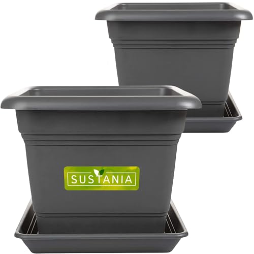 CLP Pflanzkübel XXL Set - 3er Set In Steinoptik Für Garten & Balkon