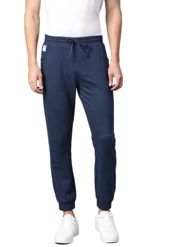 Image of Hubberholme Men's Slim Fit Cotton Track Pants - Trackpant with Drawstring Elastic Waistband, Lower for Jogging, Gym, Sports & Dailywear