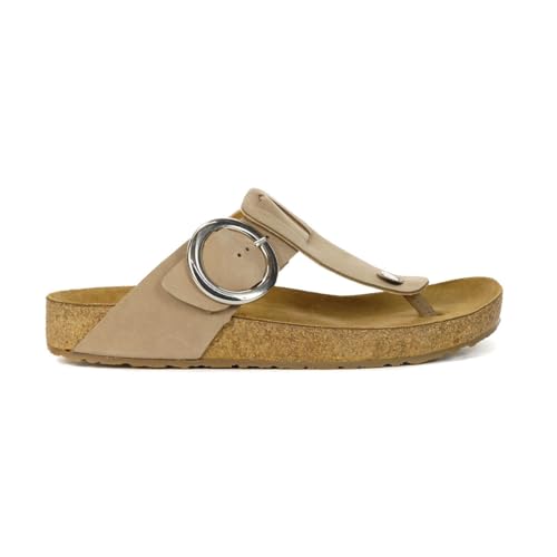 HAFLINGER Round Buckle Corinna Sandal, Color Costa, Size 37