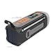 eppfun LR-7D DAB+ Notfall-Radio mit UKW/Bluetooth, tragbares Digitalradio, batteriebetrieben, mit SOS-Alarm, Nachtlicht und Blitzlicht, unterstützt Solar/Handkurbel, USB-C-Ladegerät für Camping
