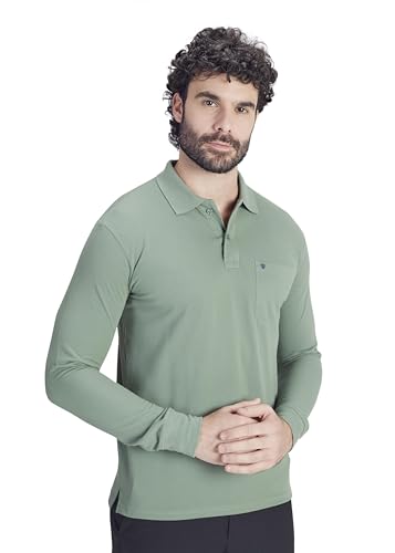 Image of PRORIDERS Men's Cotton-Rich Full-Sleeve Polo T-Shirt with Pocket Premium Pique Fabric Casual & Stylish