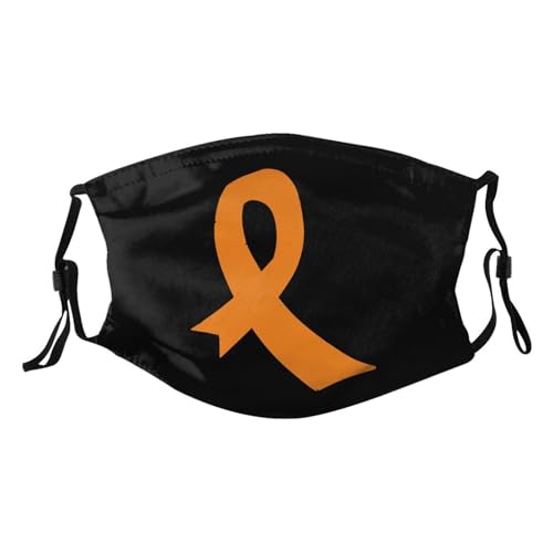 Appendix Cancer Awareness America Flag Orange Ribbon Adult Dust Mask Adjustable Dust Face with 2 Filter36