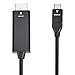 Amazon Basics USB-C (Source) to HDMI (Display) Cable Adapter (Thunderbolt 3 Compatible) 4K@30Hz, 3 feet, Black