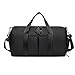 Sport & Reisetasche Schwarz, Sport Duffel Bag mit Schuhfach & Nass Fach, wasserdichte Sporttasche, große Gepäcktasche für Teenies, Herren & Damen, Fitness, Urlaub & Reisen