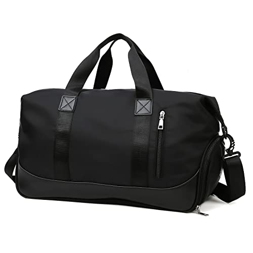 Arouselove Bolsas de deporte para mujeres y hombres, bolsa de gimnasio portátil con bolsillo húmedo y compartimento separado para zapatos, bolsa de fitness impermeable, bolsa de viaje, bolsa de hombro