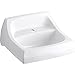 KOHLER K-2007-0 Kingston Wall-Mount Bathroom Sink, White