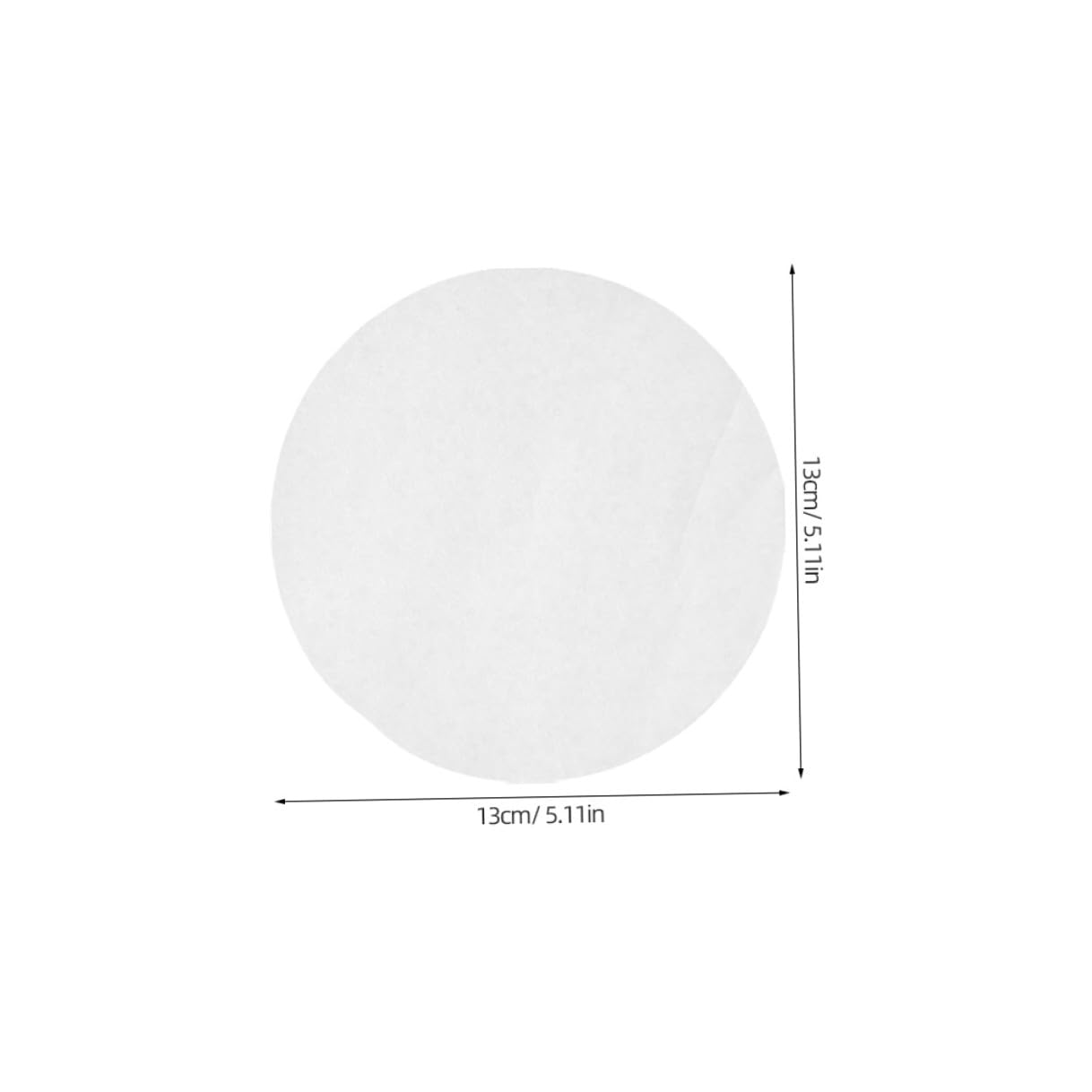 Toyvian 500 pezzi Carta da Forno Rotonda per Friggitrice ad Aria Antiaderenti e Resistenti all Olio Doppia Superficie Non Stick per Cottura e Grigliatura in Cucina