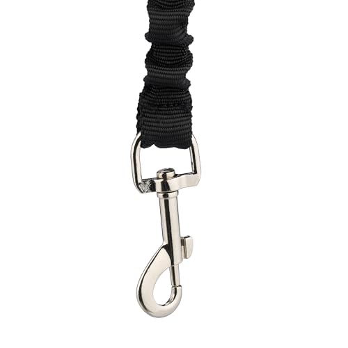 Relaxdays Fahrradleine Hund, Hundestange für Fahrrad, mit Abstandshalter, Flexible Hundeleine, Hände frei, schwarz