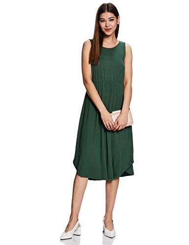 Image of Amazon Brand - Symbol Women's Rayon Fit and Flare Midi Dress