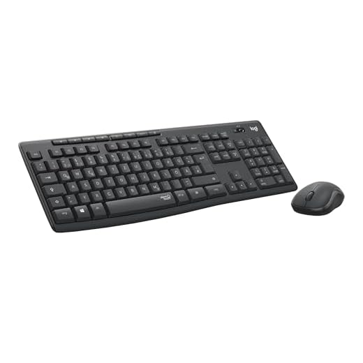 Logitech MK295 kabelloses Tastatur-Maus-Set mit SilentTouch-Technologie, Shortcut-Tasten, optischer Spurführung, Nano USB-Empfänger, verzögerungsfreier Drahtlosverbindung, QWERTZ layout - Graphit, PC