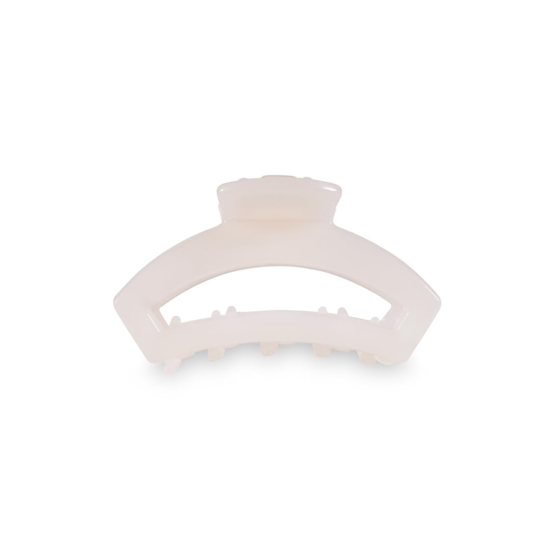 TELETIES - Tiny Open Hair Clip - For Super Thin Hair, Little Kids, Half-up Hairstyles - Strong Grip, Bendable Teeth, Open Cutout Design - Mini Claw