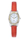  Certus Montre Femme Acier Bicolore Cuir Orange 645371
