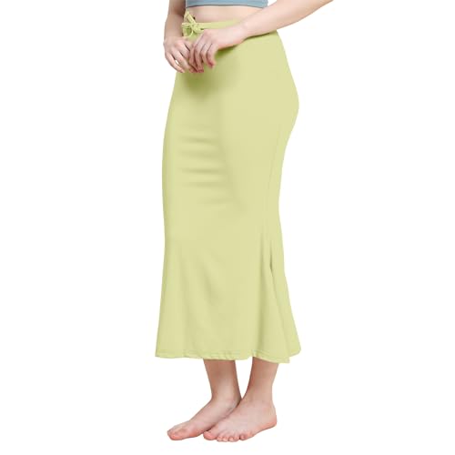 Image of Amazon Brand - Anarva Women Cotton Blended Saree Shapewear Regular Petticoat Skirt For Saree