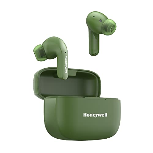 Image of Honeywell Suono P3000 Truly Wireless Earbuds, Bluetooth V5.0, 22 hrs of Playtime with 1.5 hrs of Charging, Dynamic 10mm*2 Drivers, 300 mAh Battery, IPX4 Water Resistance, Voice Assistant Enabled