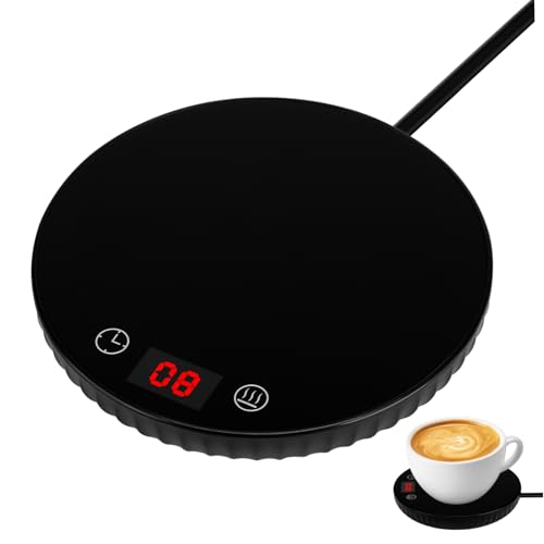 Mikinona Cup Warmer Electric Mug Heater Safe Design Reusable Coaster Warm Coasters for Home